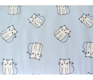 Jersey Katze hellblau